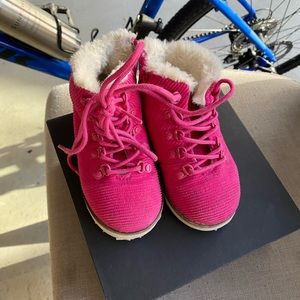 Akid Brand Pink (Jasper) Corduroy fur boots